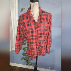 Brooks Brothers Red Plaid Casual Button Down Shirt